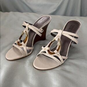 Franco Sarto Tan Wedge Sandals